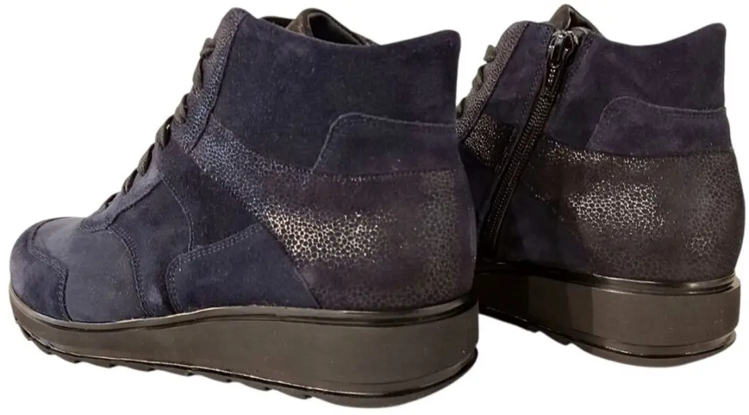 Durea Veterboot 9745 Slippers - Donkerblauw/Zwart