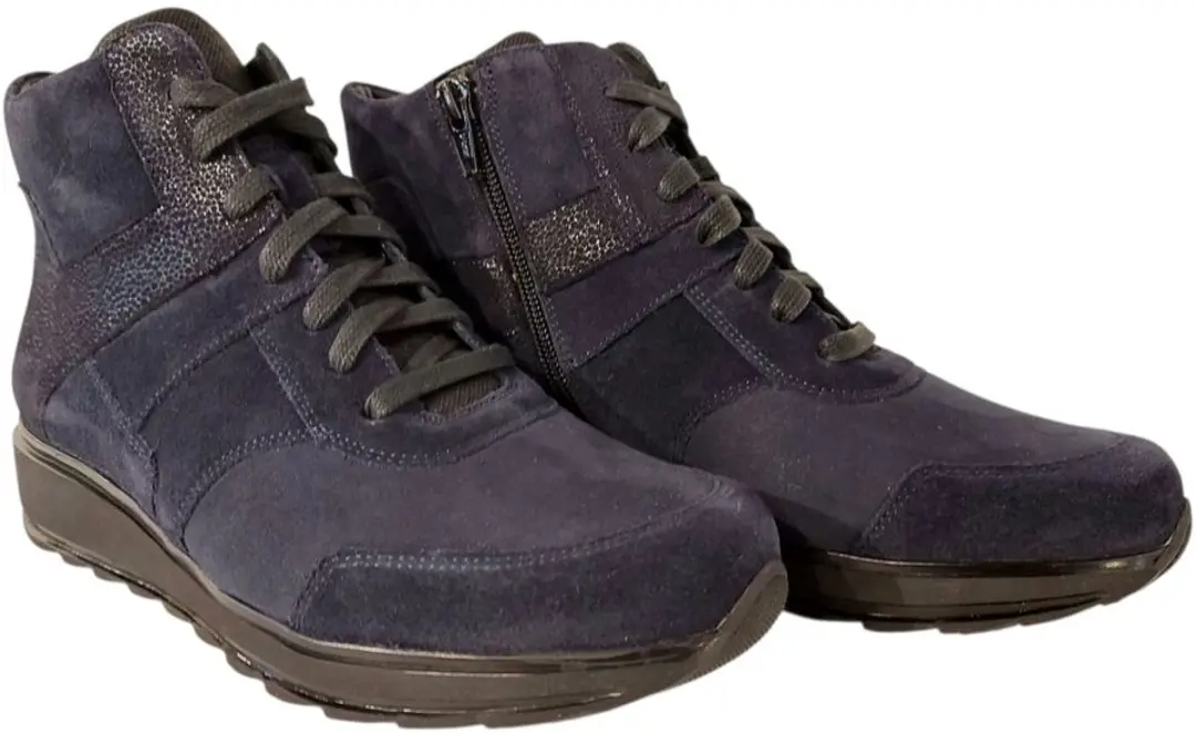 Durea Veterboot 9745 Slippers - Donkerblauw/Zwart