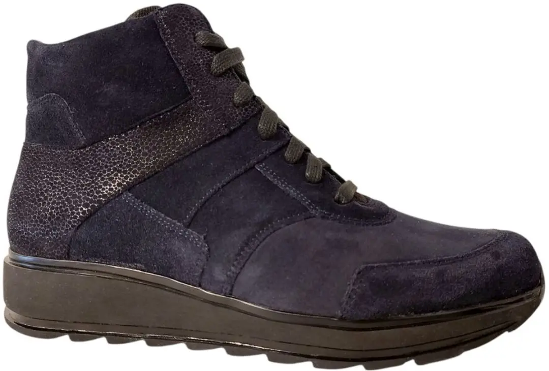 Durea Veterboot 9745 Slippers - Donkerblauw/Zwart