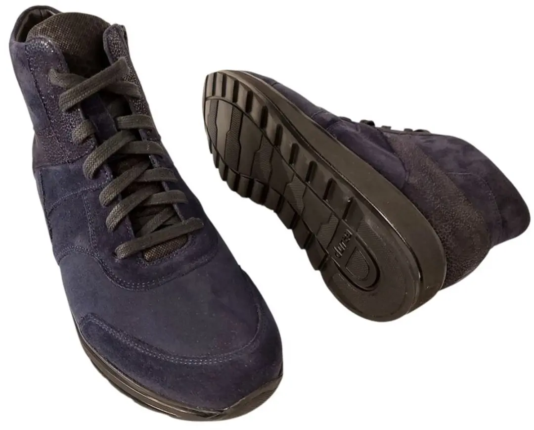 Durea Veterboot 9745 Slippers - Donkerblauw/Zwart
