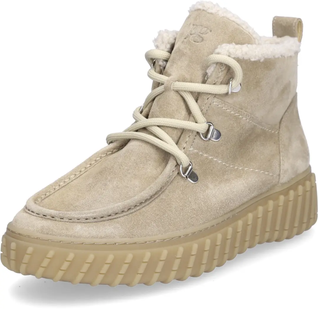 Paul Green dames veterschoenen beige