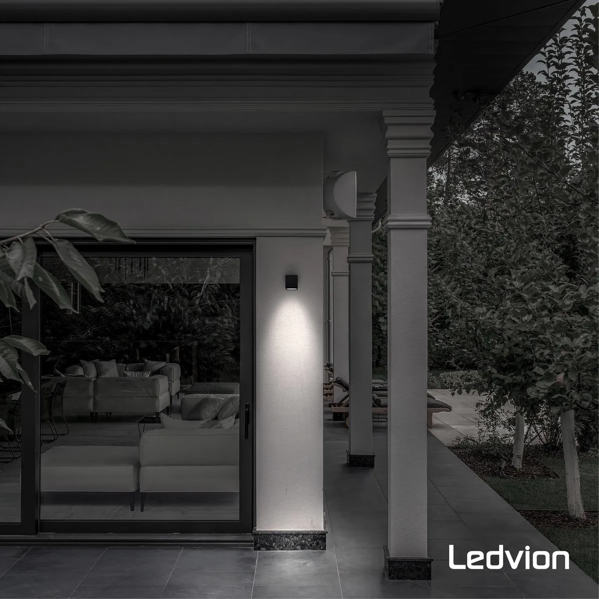 Ledvion San Diego LED Wandlamp GU10 - Zwart