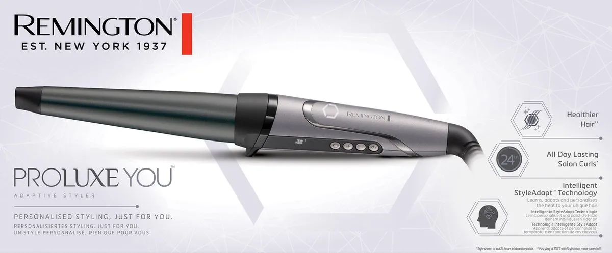 Remington PROluxe You Adaptive Styler CI98X8 Krultang - Zilver
