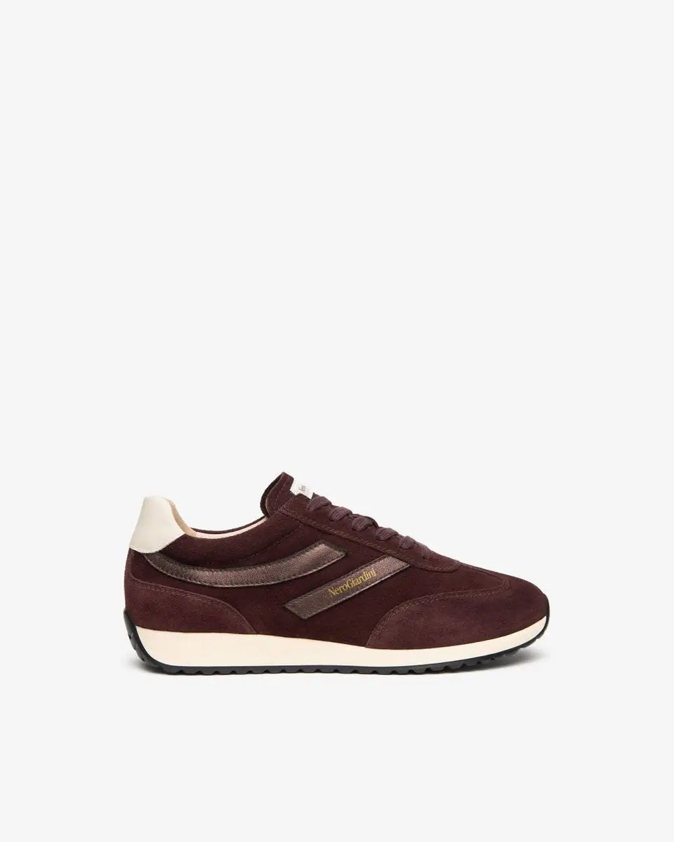 Nero Giardini Sneakers van suède en leer