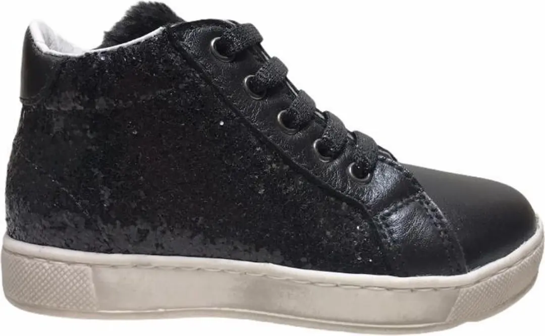 Naturino glitter rits veterschoenen 5229 zwart mt 23