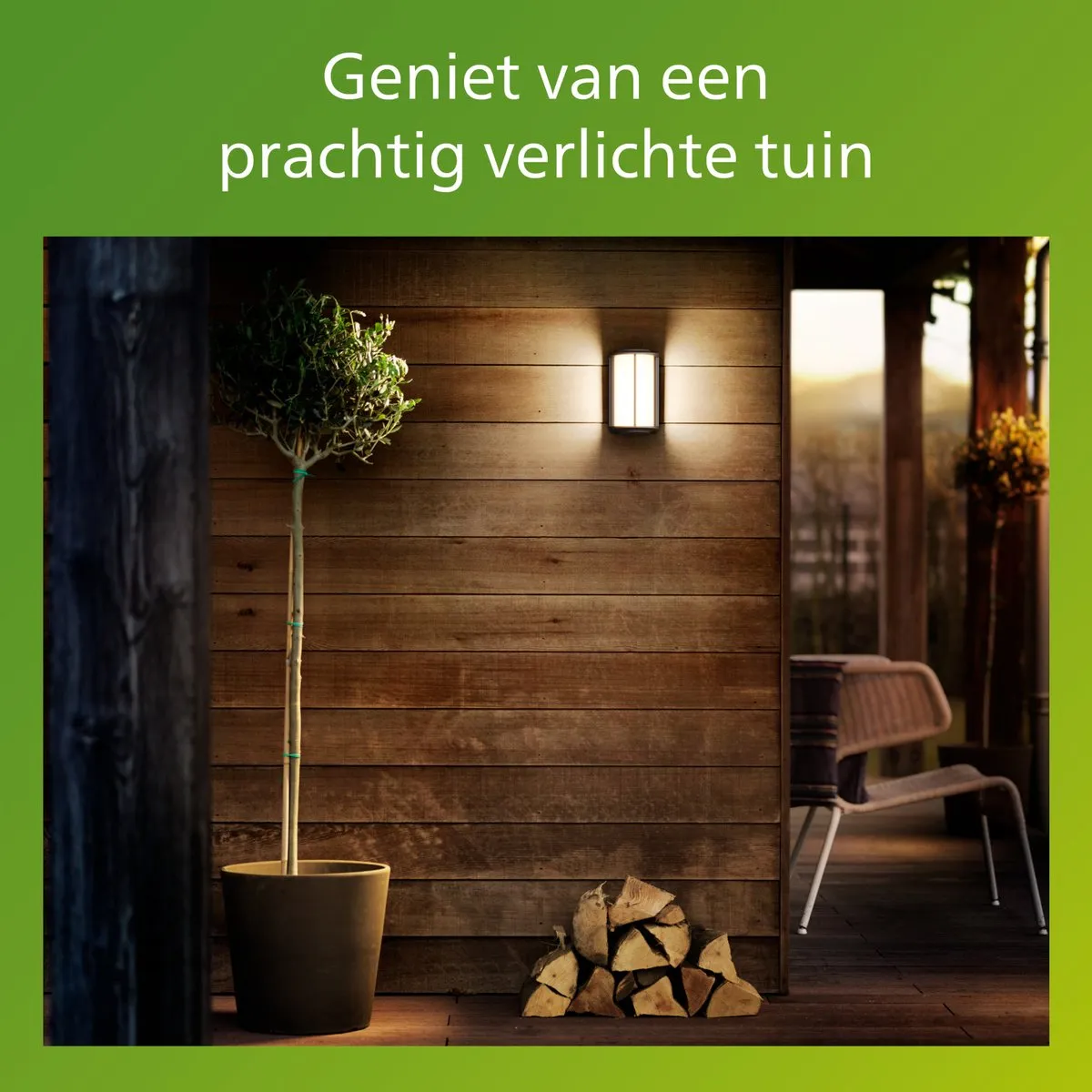 Philips Reese Wandlamp 4.3W Warmwit - Antraciet