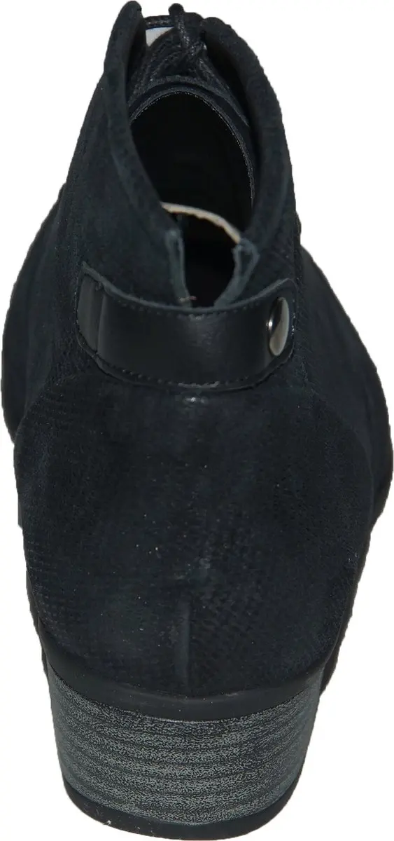 Durea 9603 Wijdte E Herenschoen - Zwart/Nubuck 40
