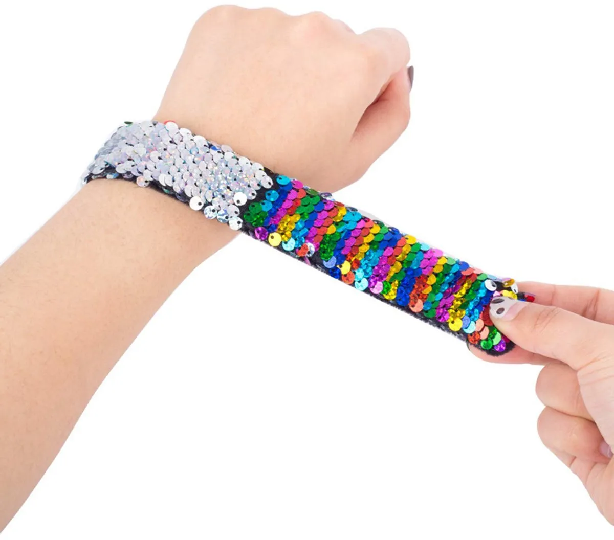 K3 Regenboogjurk 116 - Multicolor met Glitterarmband