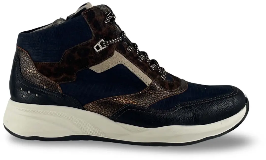 Durea 9778 Sneaker Zwart/Donkerblauw K