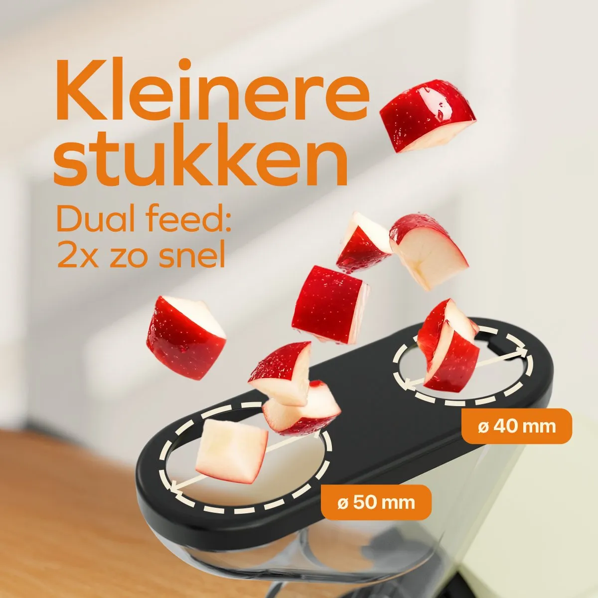 KitchenBrothers KB1004137 Slowjuicer - PFAS-vrij - Champagne