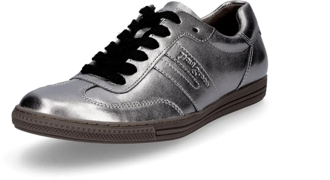 Paul Green dames sneaker grijs metallic 5.5