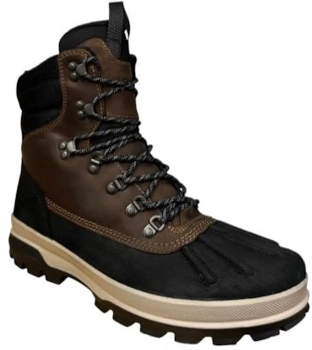 ECCO Gevet Leer Hoog VTR 9621 5 - Zwart - Maat 41