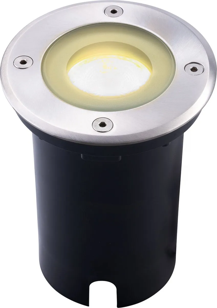 Ledvion LED Grondspot 5W 2700K GU10 IP67 - Geborsteld RVS