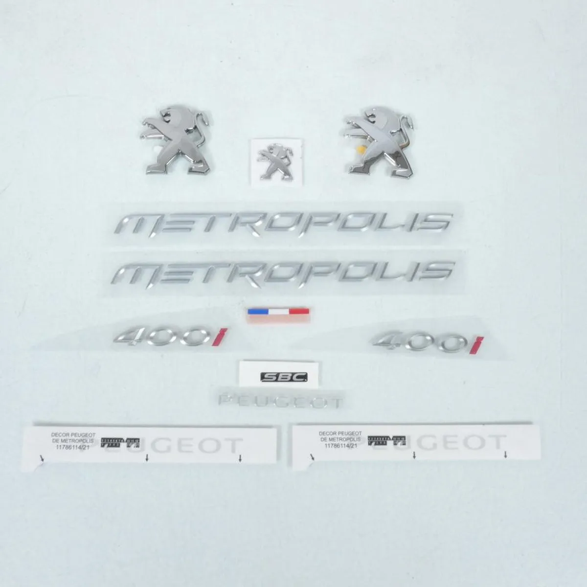 Peugeot 400 Metropolis Stickers Multicolor - 12 Stuks - afbeelding 2 van 4