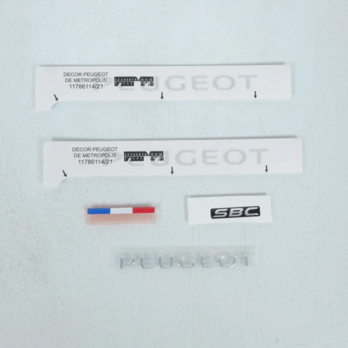 Peugeot 400 Metropolis Stickers Multicolor - 12 Stuks - afbeelding 3 van 4