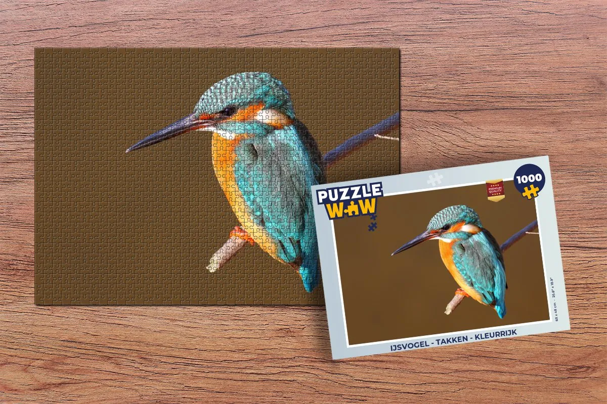 PuzzleWow IJsvogel Takken Legpuzzel 1000 Stuks - Multicolor