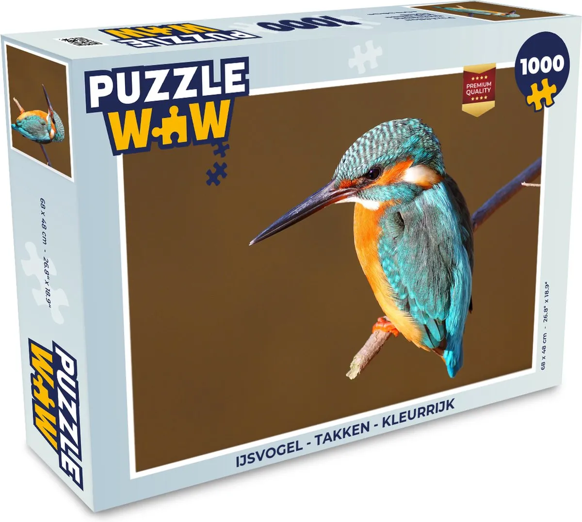 PuzzleWow IJsvogel Takken Legpuzzel 1000 Stuks - Multicolor