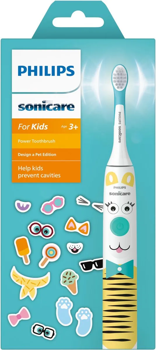 Philips Sonicare For Kids HX3601/01 Elektrische Tandenborstel - 2 Snelheden - Wit