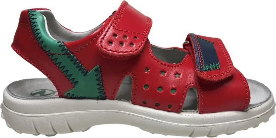 Naturino velcro groene pijl lederen sandalen Wharf rood mt 38