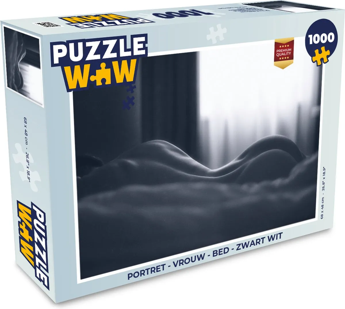 PuzzleWow Portret Bed Puzzel 1000 Stuks - Multicolor