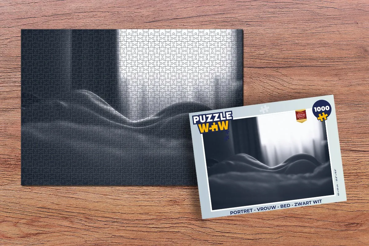 PuzzleWow Portret Bed Puzzel 1000 Stuks - Multicolor