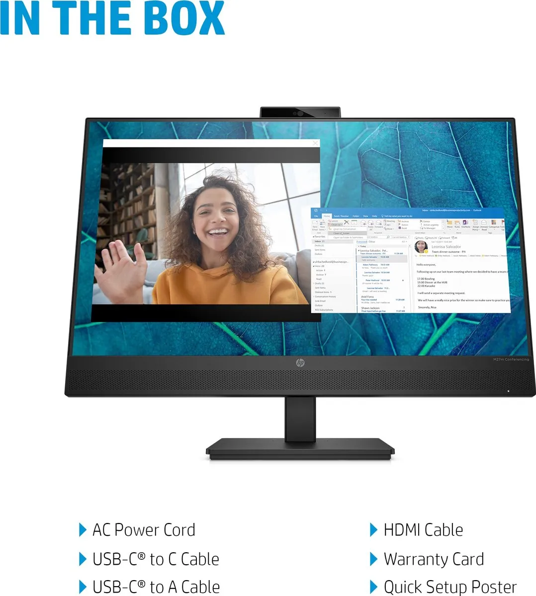 HP M27m Conferencing Monitor 27" Full HD