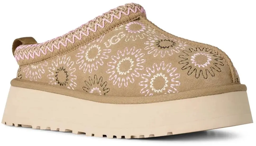 UGG Tazz Sun Stitch Klompen - Lichtbruin - Maat 39
