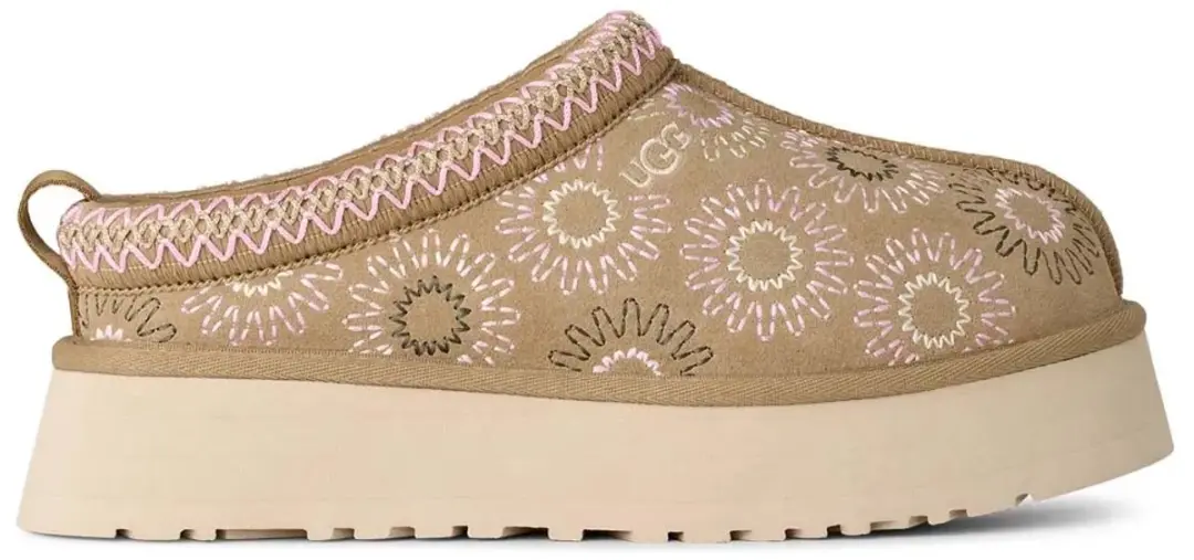 UGG Tazz Sun Stitch Klompen - Lichtbruin - Maat 39