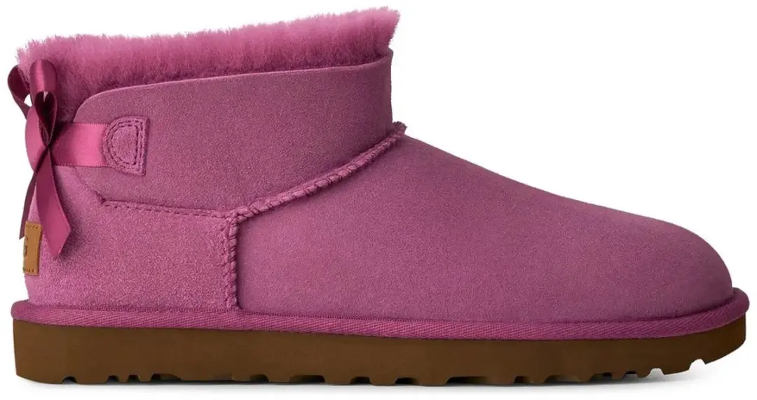 Ugg Ultra Mini Bailey Bow Laarzen Paars EU 37 Vrouw