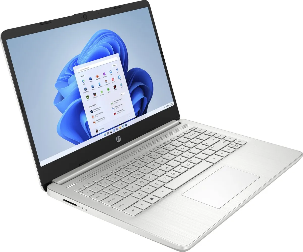 HP 14s-dq2111nd Laptop - 14" Full HD - i3-1115G4 - 4GB RAM - 128GB SSD - Zilver