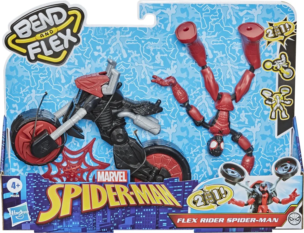 Spider-Man Rider Bend And Flex Speelfiguur 15cm - Rider