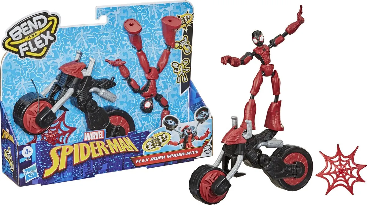 Spider-Man Rider Bend And Flex Speelfiguur 15cm - Rider