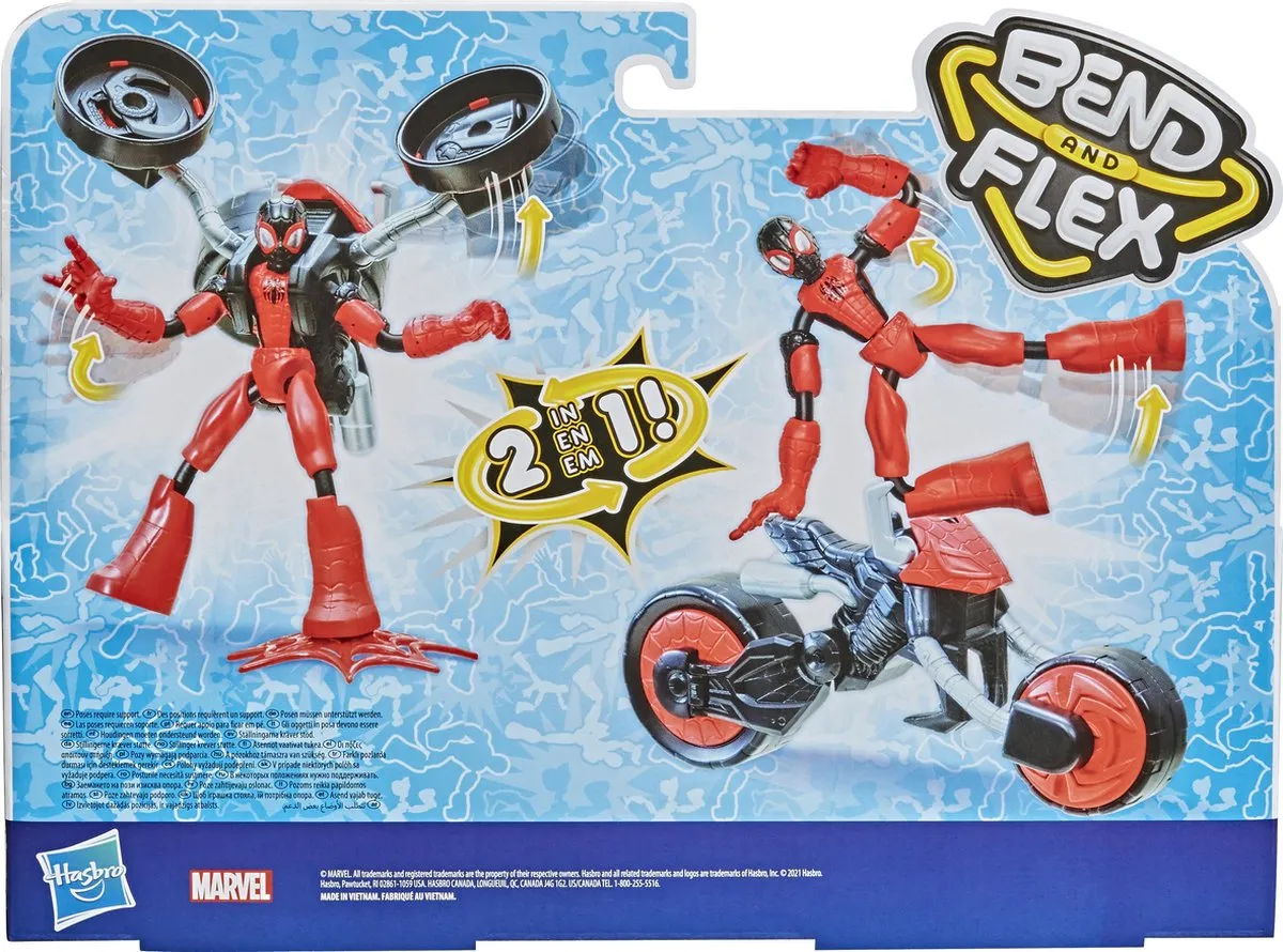 Spider-Man Rider Bend And Flex Speelfiguur 15cm - Rider
