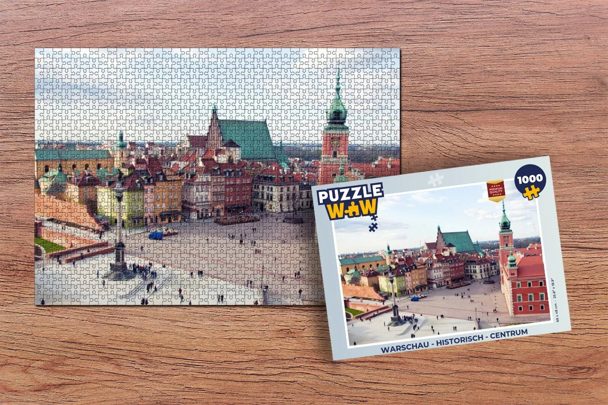 PuzzleWow Warschau Legpuzzel 1000 Stuks - Multicolor