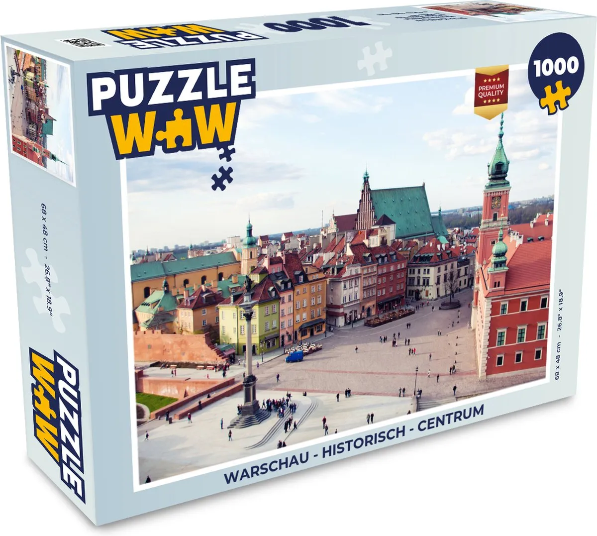 PuzzleWow Warschau Legpuzzel 1000 Stuks - Multicolor