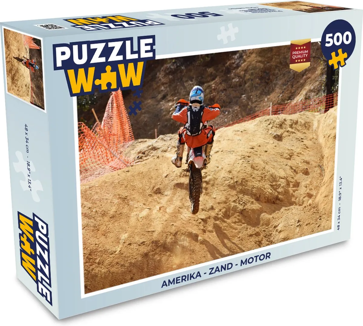 PuzzleWow Amerika Legpuzzel 500 Stuks - Multicolor