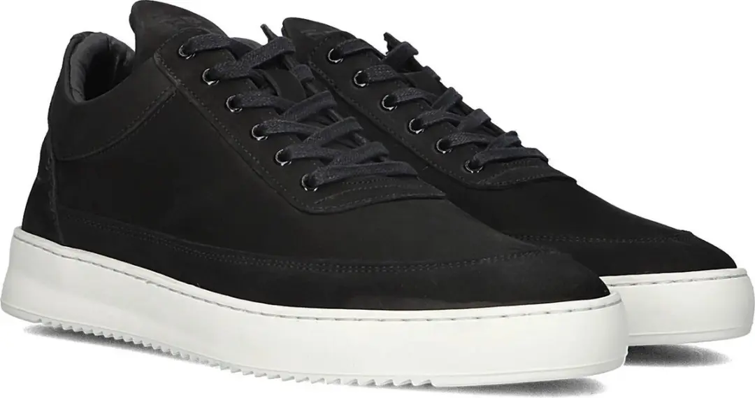 Filling Pieces Low Top Ripple Nubuck Sneakers - Zwart 40 - afbeelding 2 van 6