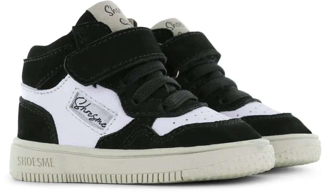 Shoesme Babysneakers Black White - Maat 21 - afbeelding 5 van 6