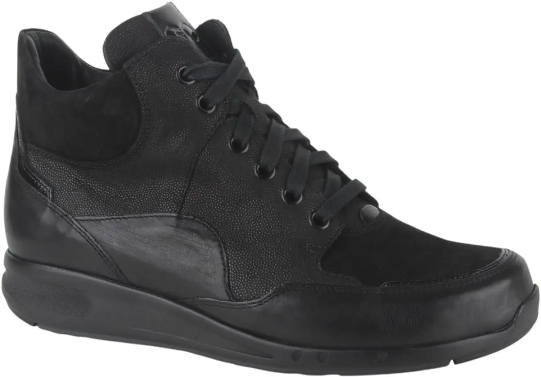 Durea 9735 K GO Hoge Sneakers - Zwart