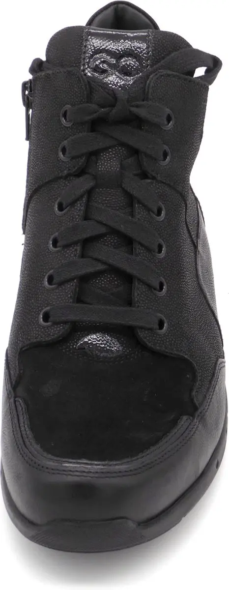 Durea 9735 K GO Hoge Sneakers - Zwart