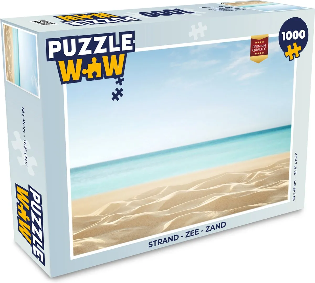 PuzzleWow Legpuzzel 1000 Stuks - Strand/Zee/Zand - Multicolor