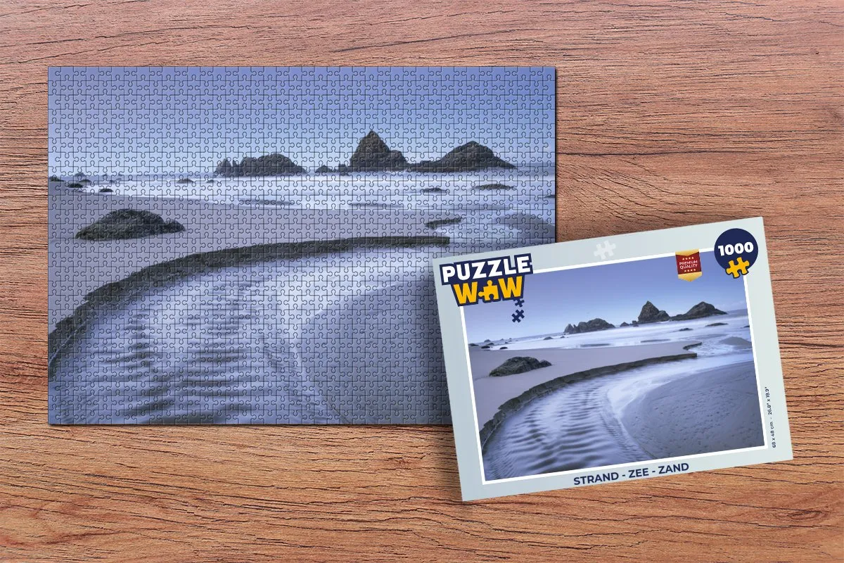 PuzzleWow Legpuzzel 1000 Stuks - Strand/Zee/Zand - Multicolor
