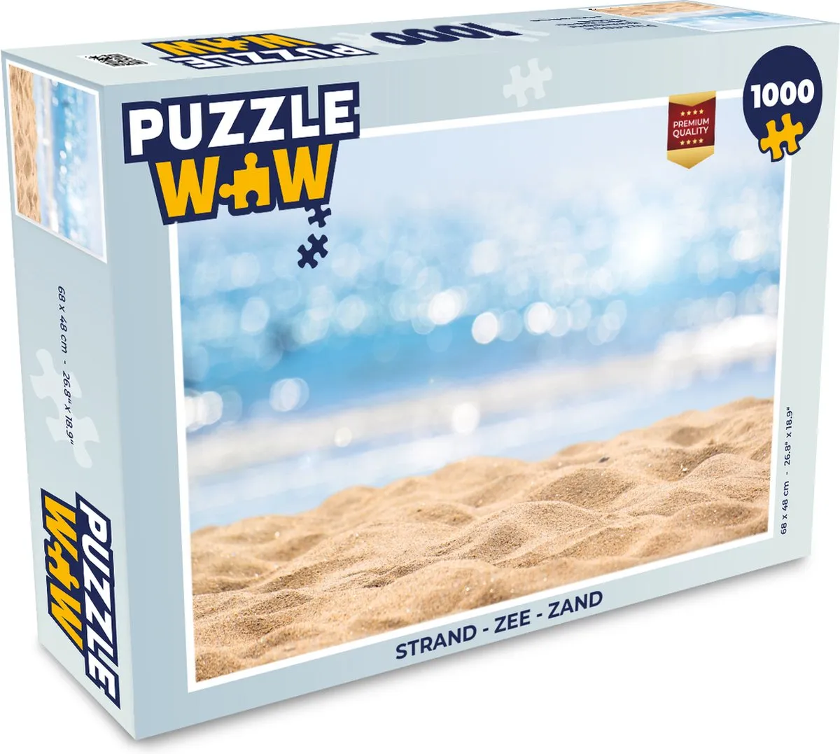 PuzzleWow Legpuzzel 1000 Stuks - Strand/Zee/Zand - Multicolor