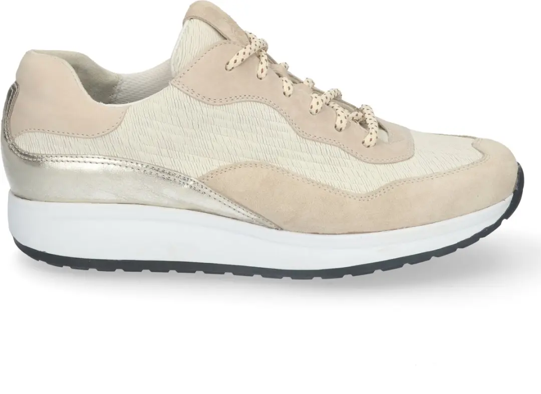 Durea Sneaker 6319 Licht Taupe Ivoor