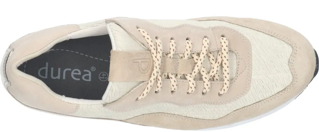 Durea Sneaker 6319 Licht Taupe Ivoor - Maat 38