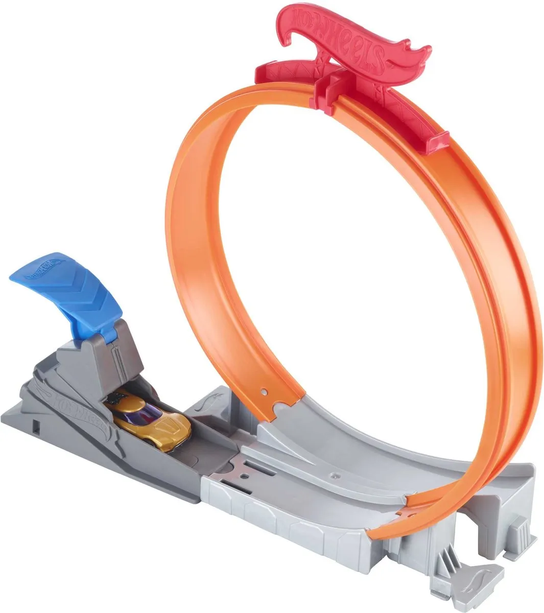 Hot Wheels Loop Star Politie Raceauto FWM88 - Blauw - afbeelding 6 van 6