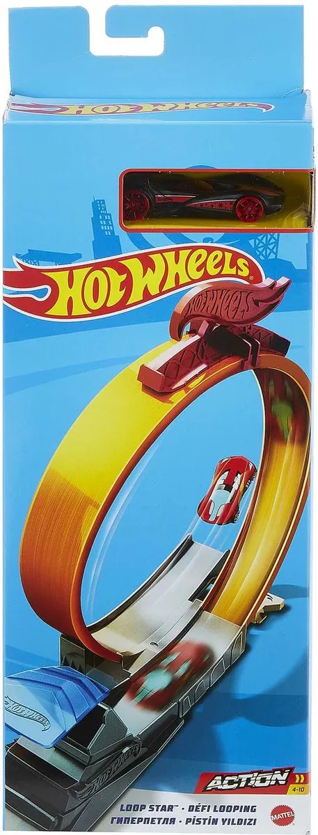 Hot Wheels Loop Star Politie Raceauto FWM88
