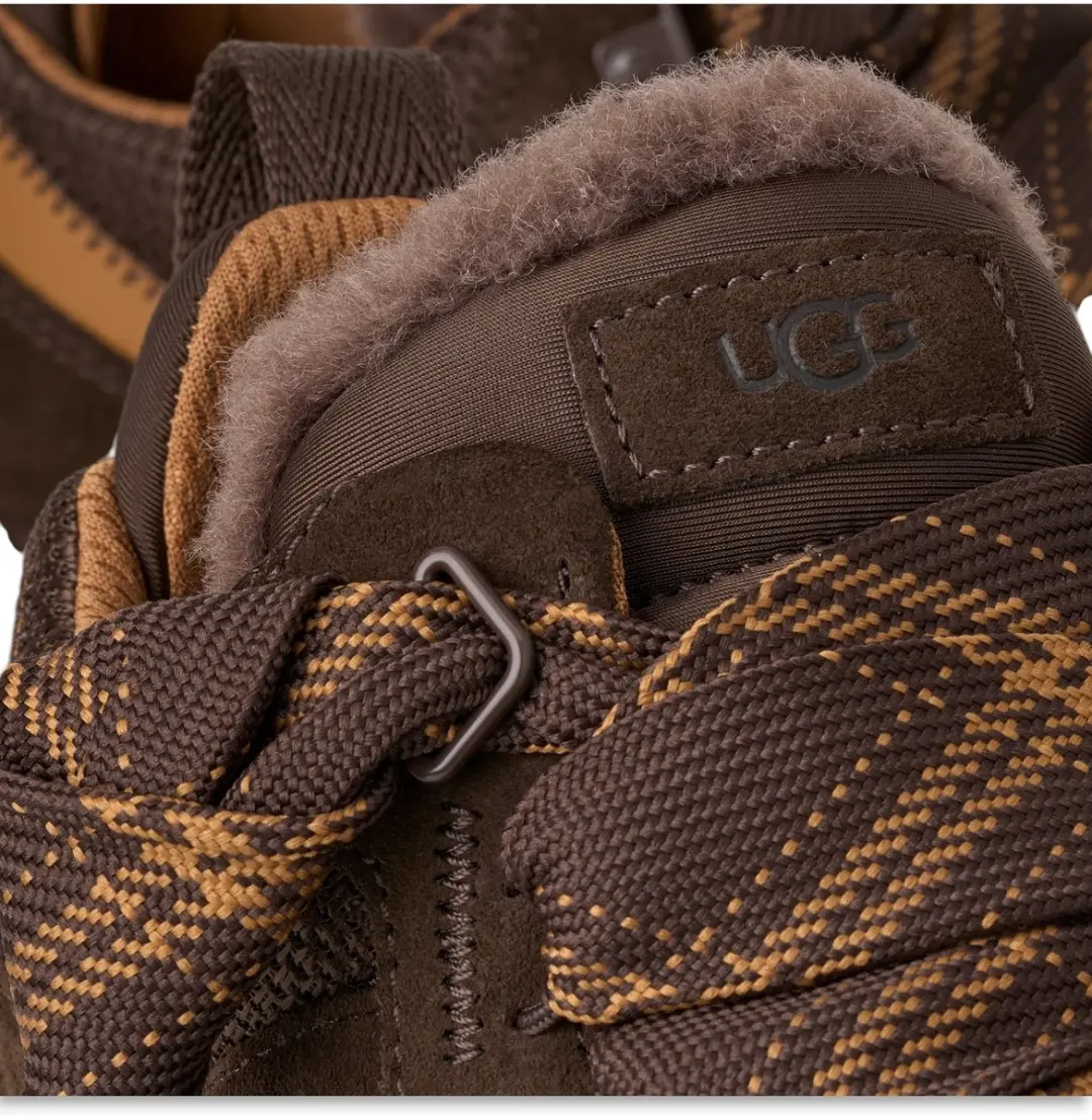 UGG Lowmel Leren Sneakers - Donkerbruin