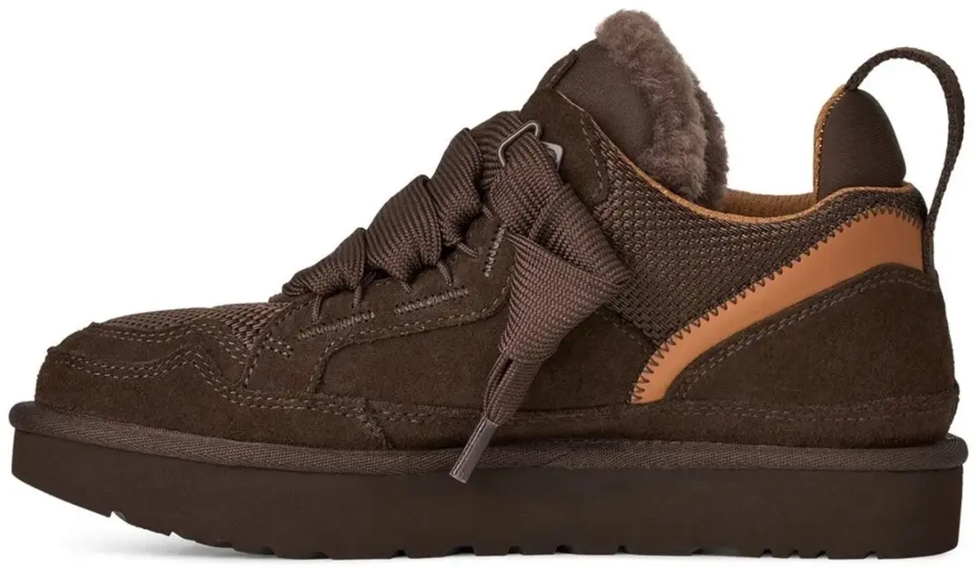UGG Lowmel Leren Sneakers - Donkerbruin