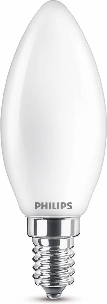 Philips LED Kaarslamp E14 2.2W Koelwit Mat - 4000K